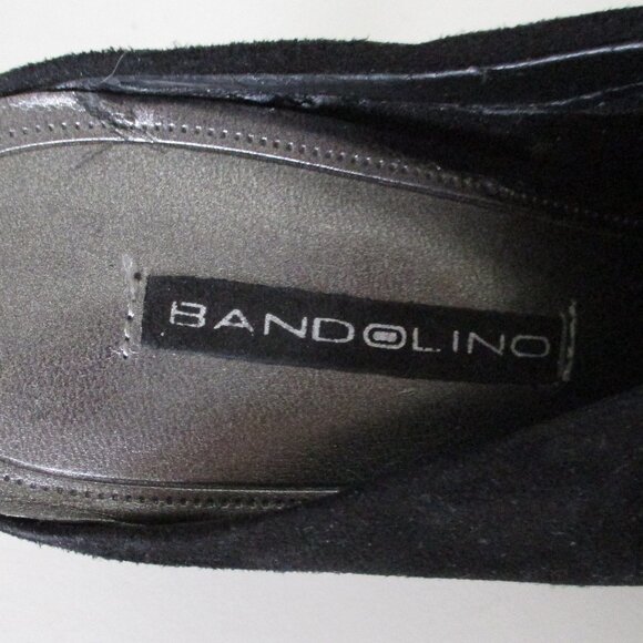 Bandolino "Fulltime" Womens Black Suede Slide w/3" Heel - Size 6.5M - Picture 8 of 9